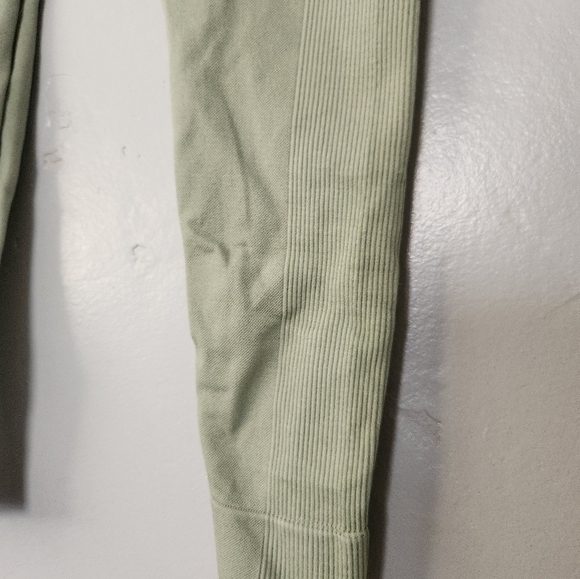 SET Active Sculptflex Seamless Ribbed Leggings Grren M/L - Picture 6 of 6